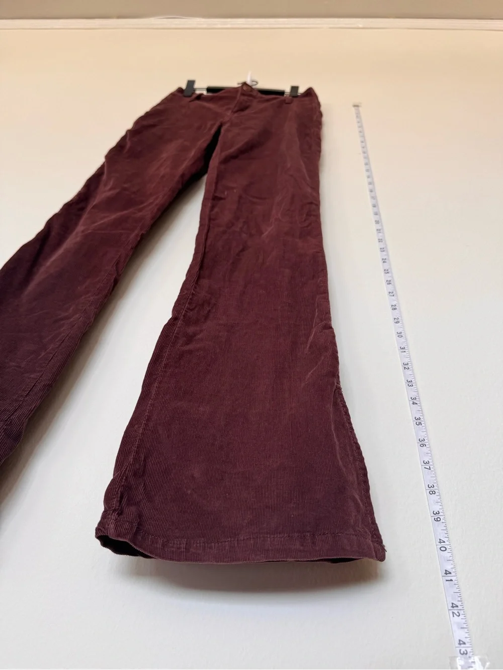 We the Free Size 26 Corduroy Red Brown Flare Pants Boho Indie 70s Southwest - Picture 2 of 8